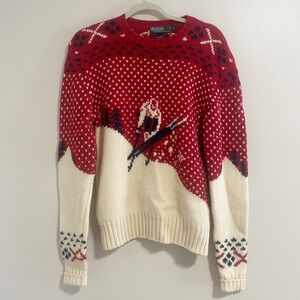 Vintage Polo by Ralph Lauren Ski Men’s Wool Sweater Size XL